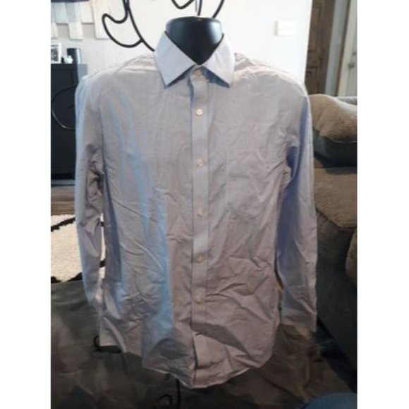 Banana Republic Striped Button up Size 15-15 1/2 M - Picture 1 of 2